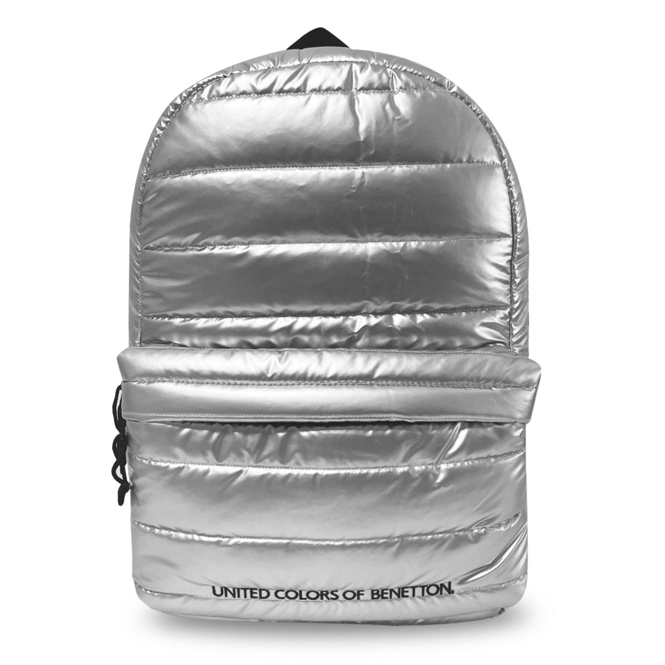 Ghiozdan Argintiu Puffy 30x14x46cm - Benetton