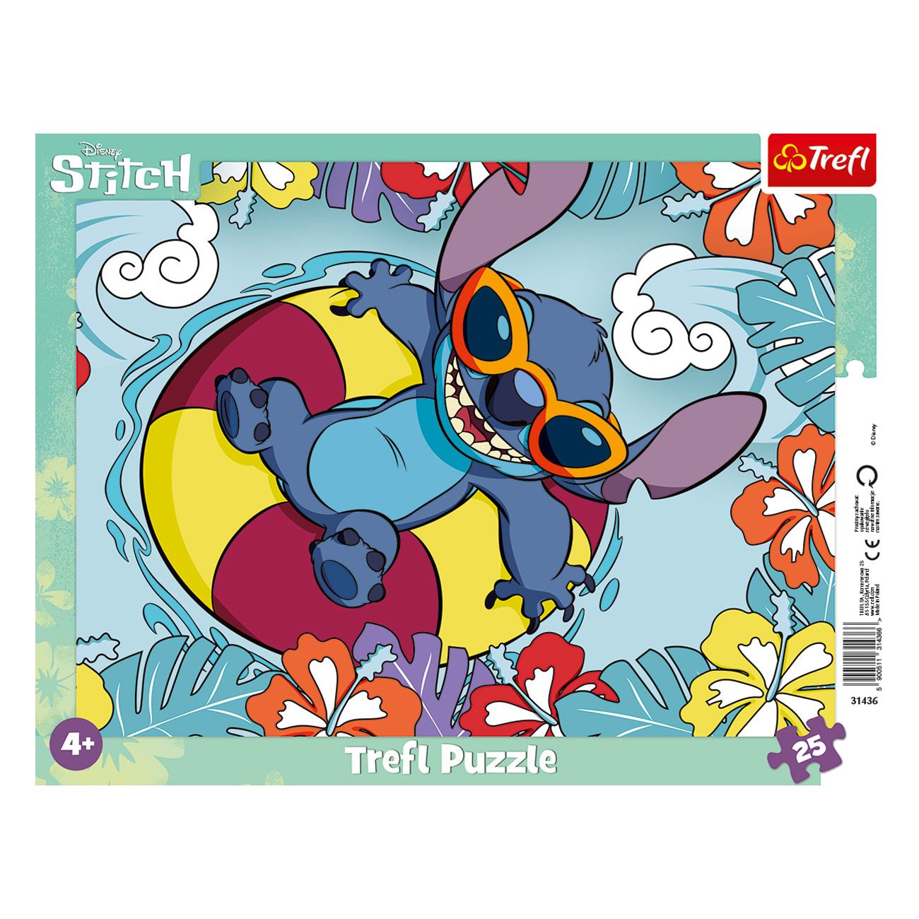 Puzzle Stitch pe Colac Gonflabil (25 de piese) - Trefl
