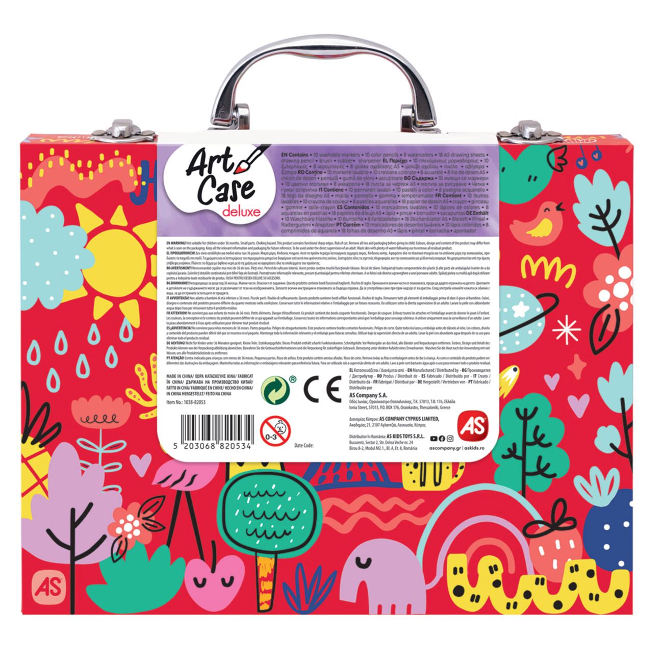 HappiHobbi Kit de Colorat din Lemn Deluxe My World 50 de Accesorii - AS - poza 5