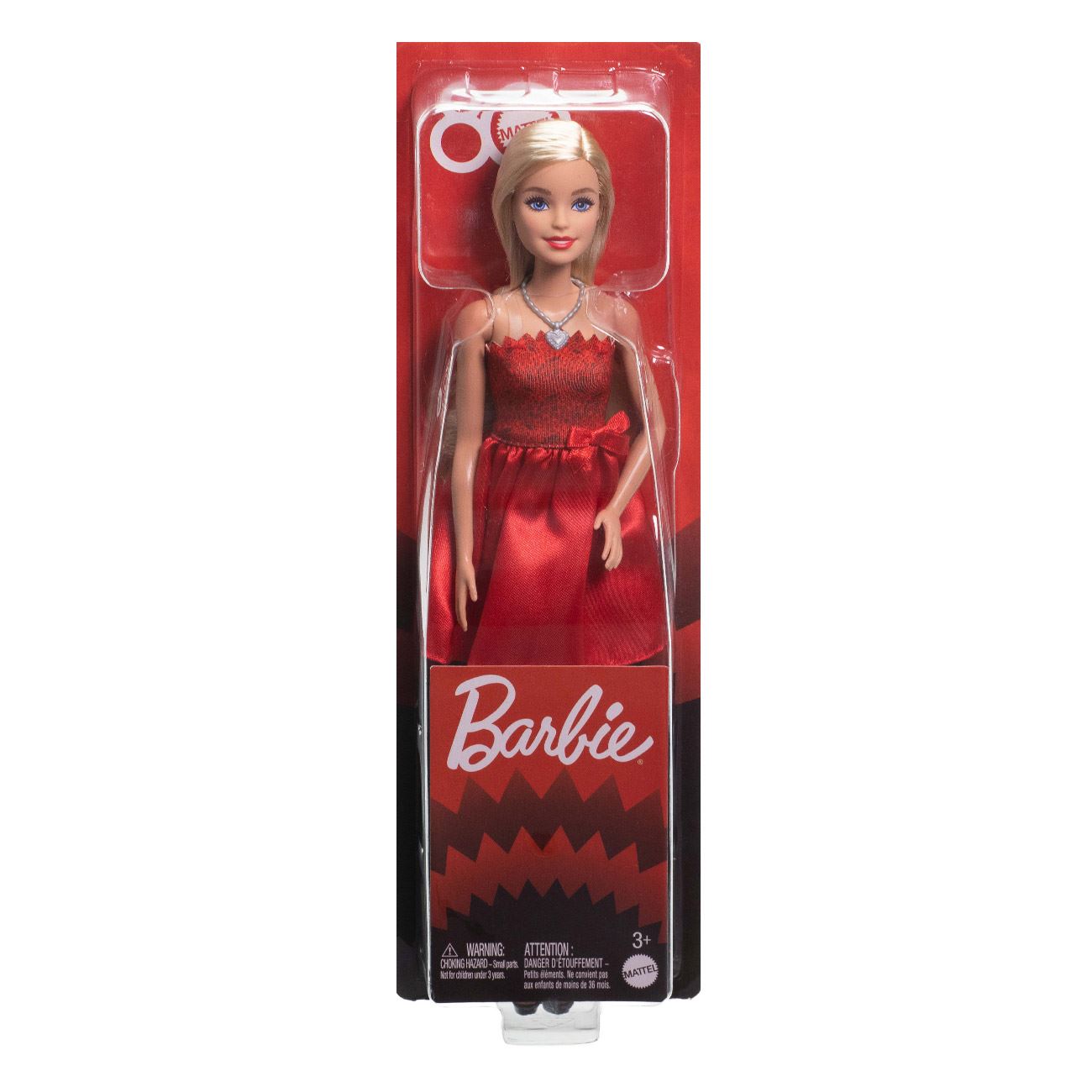 Barbie Papusa de Colectie cu Rochie Rosie - Mattel - poza 4