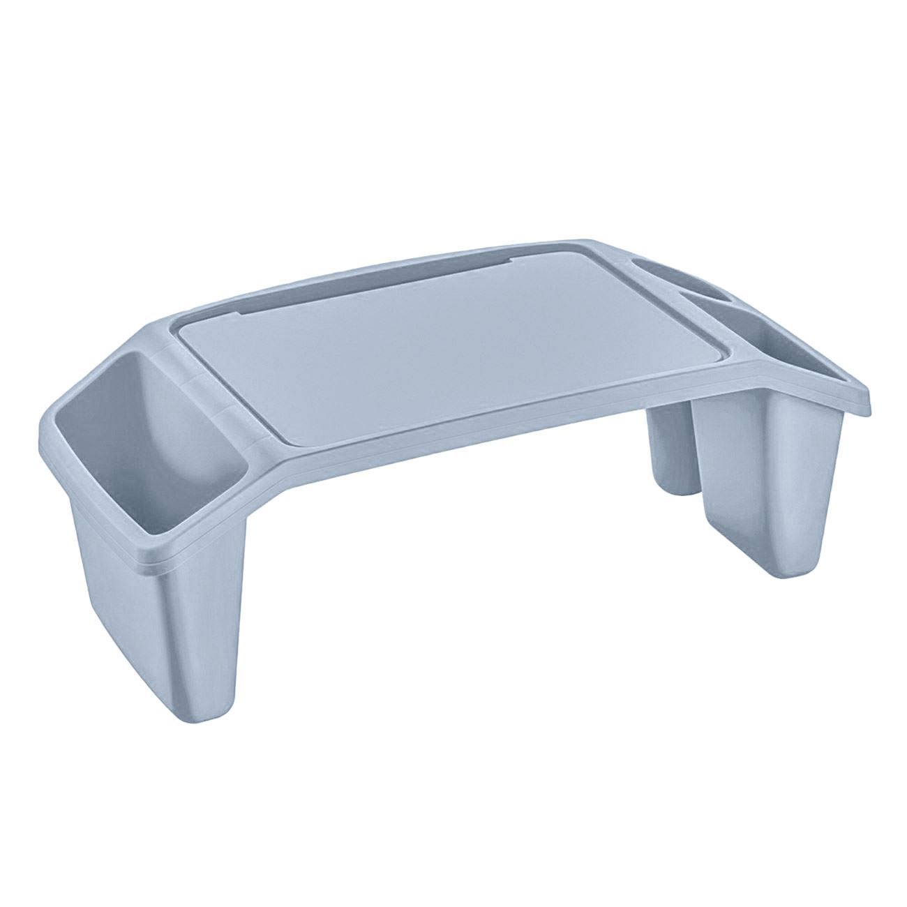 Banca Masuta Laptop din Plastic Bleu 59,5x30,3x21,1cm