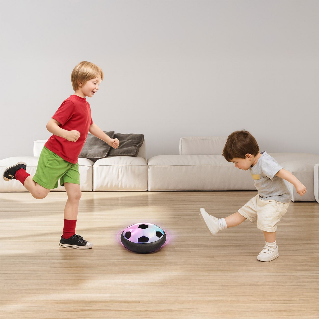 Minge de Fotbal Plutitoare Air Hover cu Lumina - poza 3