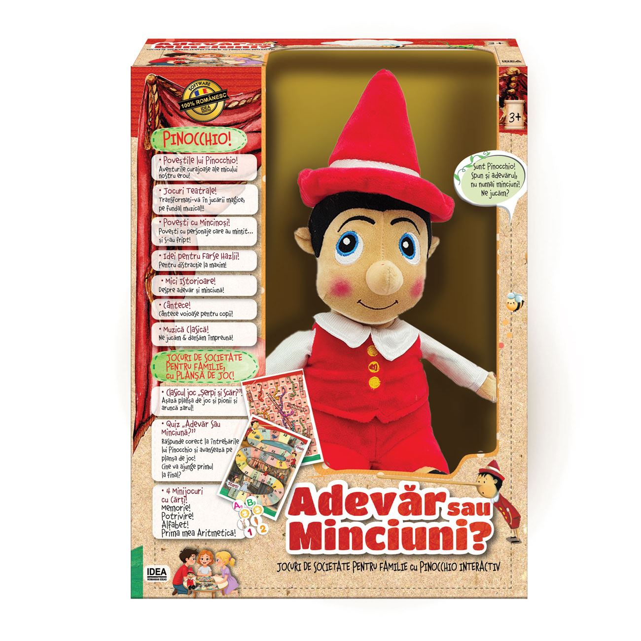 Joc de Societate ”Pinochio Adevar sau Minciuna” - Idea