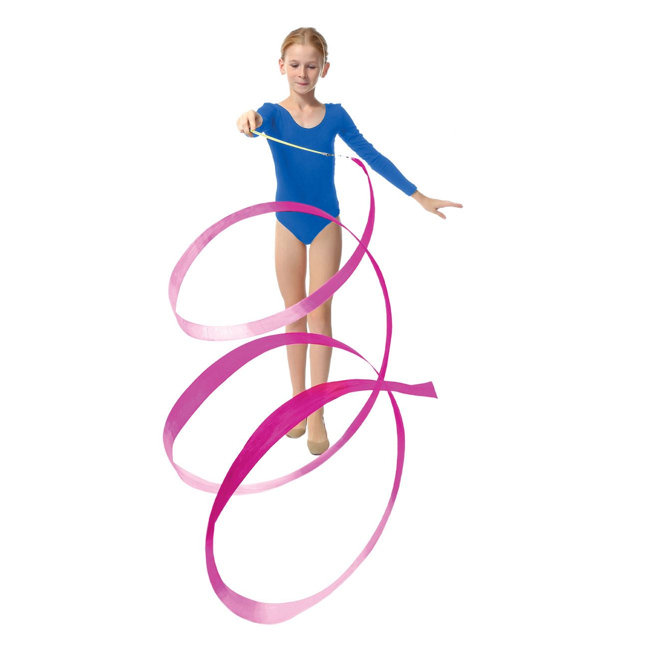 Set Panglici Gimnastica Rainbow & Metalic Mov 2mx4.5cm - 2buc - poza 2