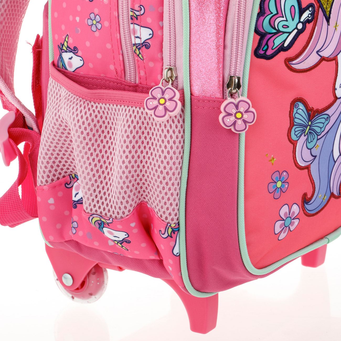 Ghiozdan Troler Gradinita Fucshia Unicorn - Fanatee - poza 3