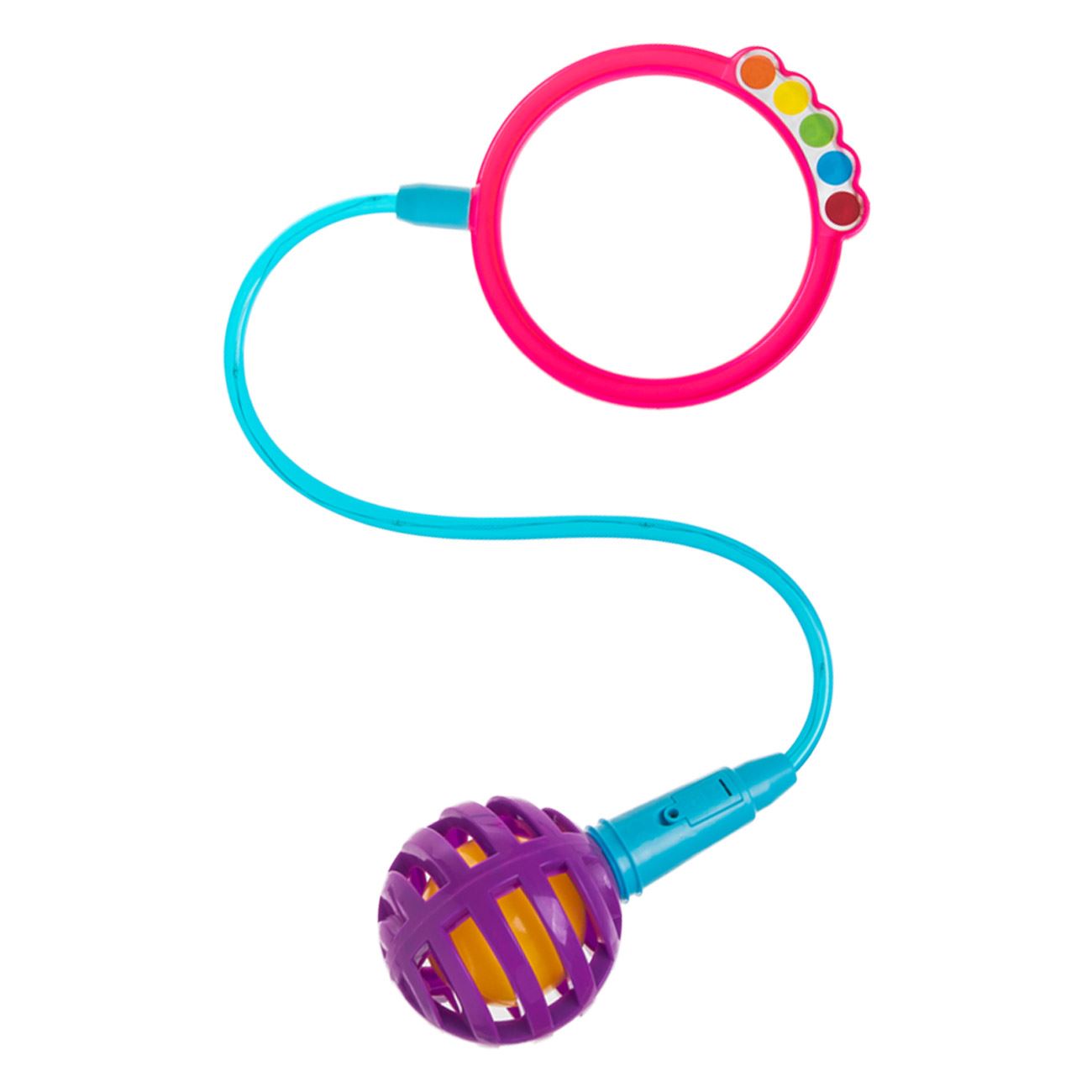 Skipping Ball Coarda cu Minge Colorata cu LED - 65cm - poza 3