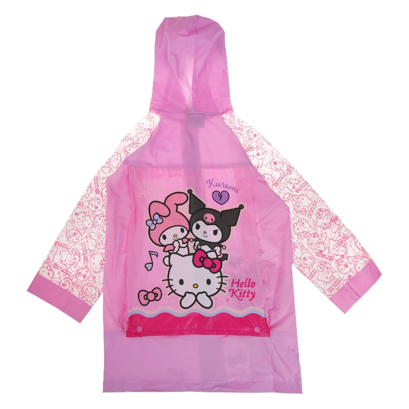 Pelerina de Ploaie Roz cu Maneci Transparente Hello Kitty & Friends pentru Copii - One Size - poza 3