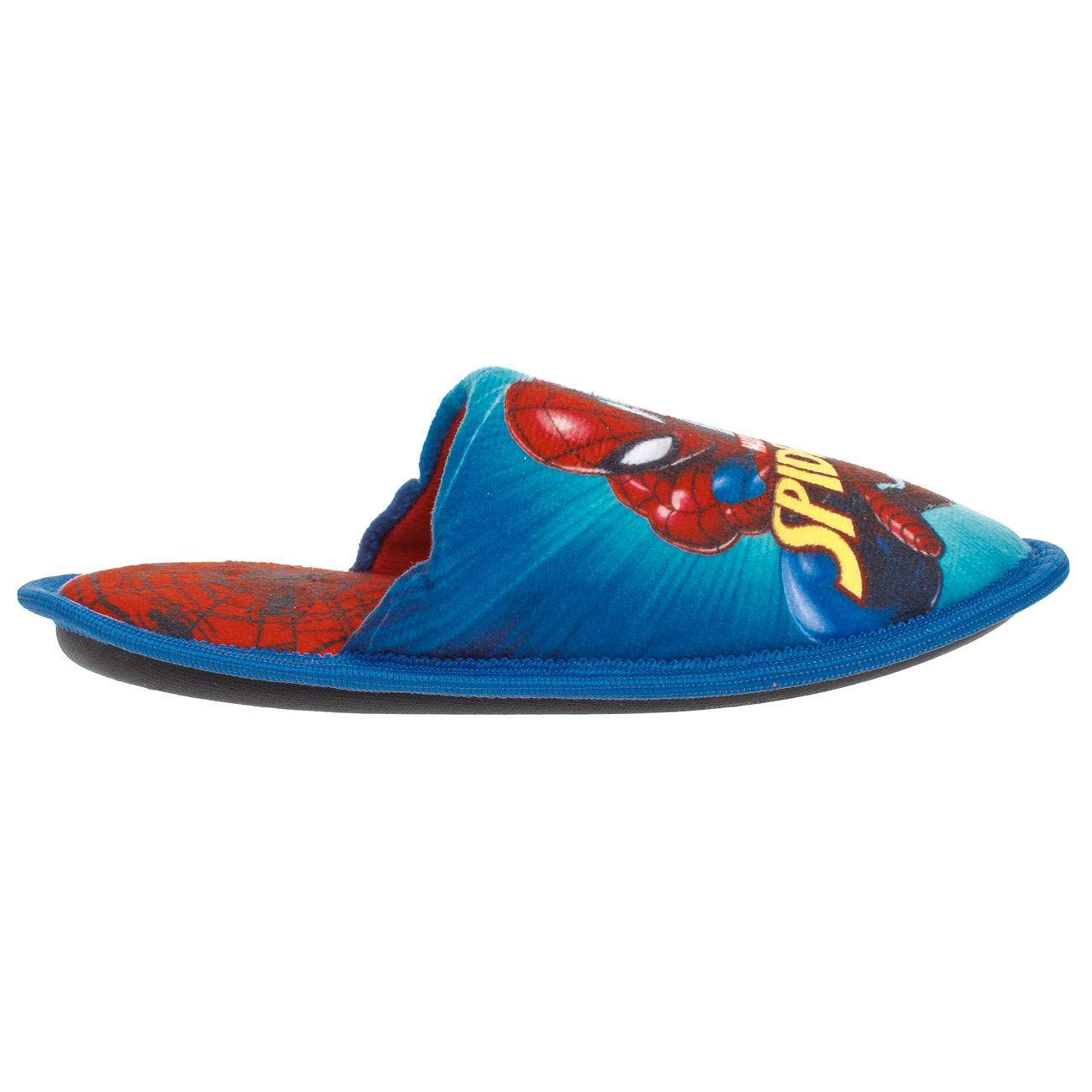 Papuci de Iarna Albastri cu Model Spiderman - poza 3