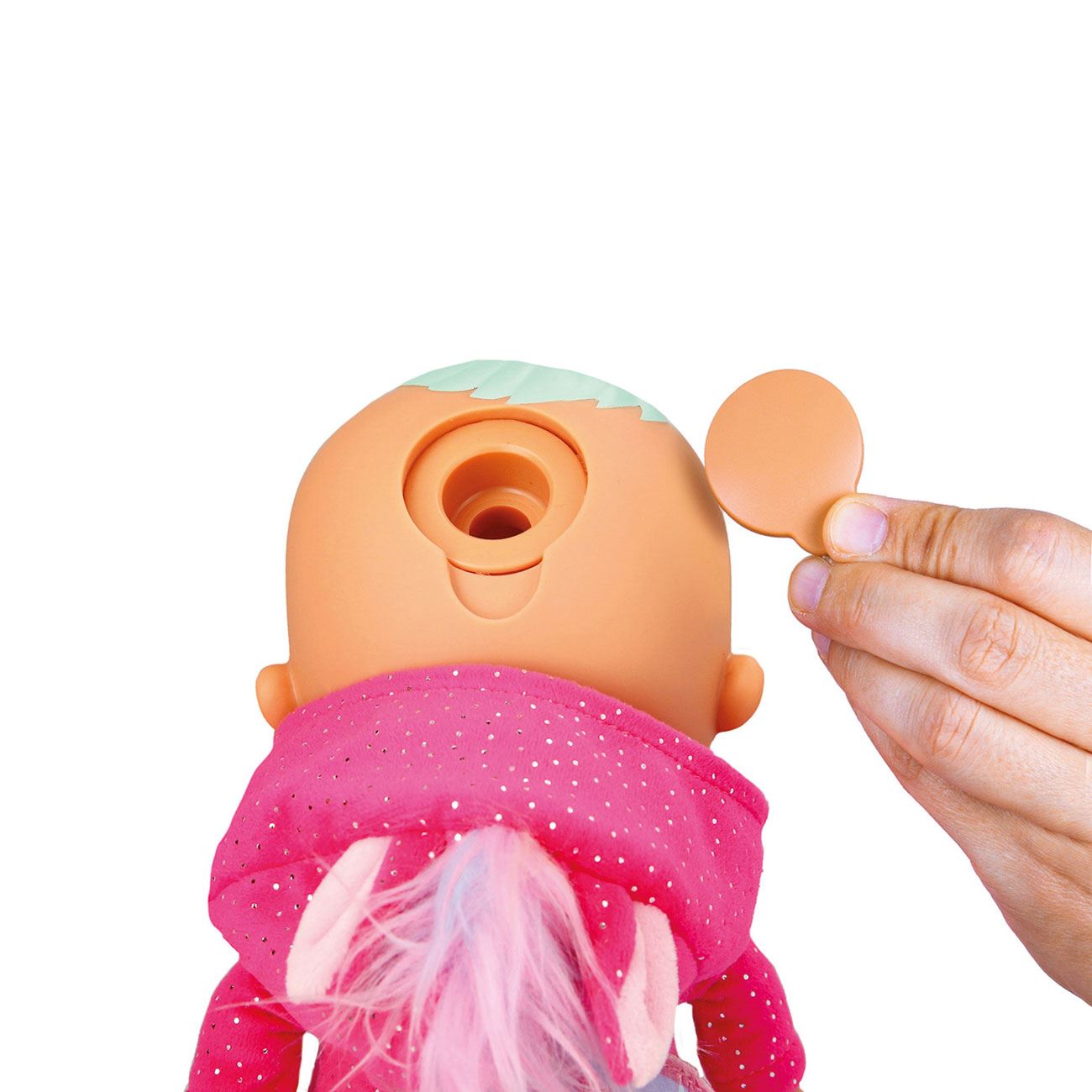 Cry Babies Tiny Cuddles Day Care Papusa Interactiva Plange cu Lacrimi 26,5cm - AS - poza 6