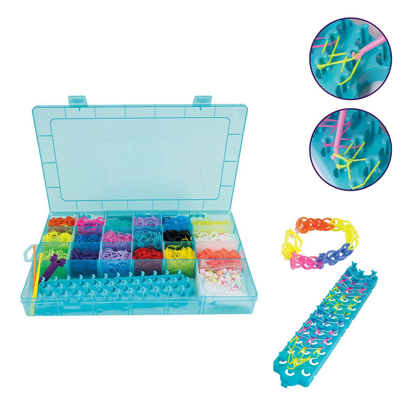 Set Plexi Flexi Love Husa Mare cu 4500 de Elastice & 100 de Accesorii - AS - poza 3