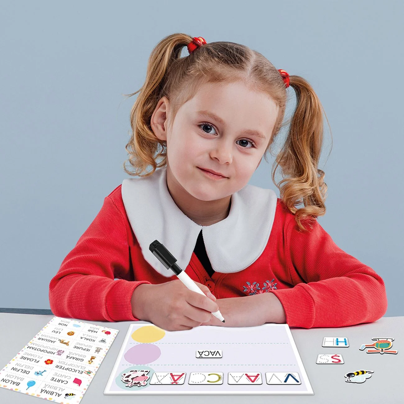 HappiHobbi Invat sa Scriu cu 83 de Magneti Educationali din Hartie - AS - poza 4