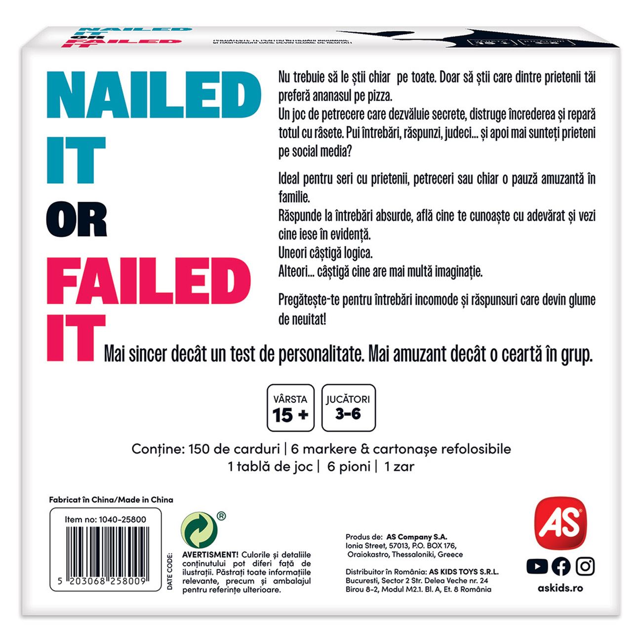 Joc de Societate ”Nailed It or Failed It” - AS - poza 3