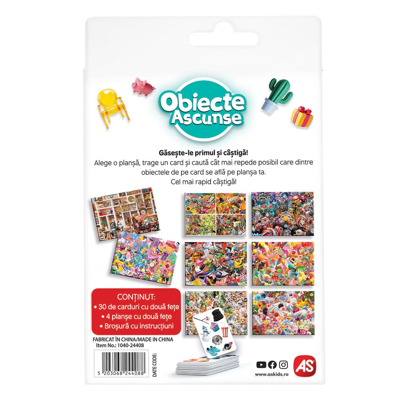 Joc de Societate cu Carti ”Obiecte Ascunse” - AS - poza 4