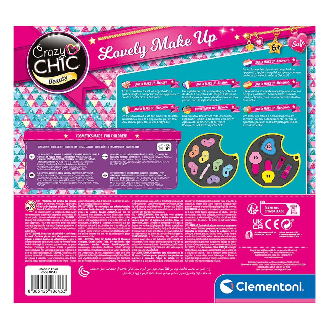 Crazy Chic Set Trusa de Machiaj - Unicorn pentru Copii - AS - poza 5