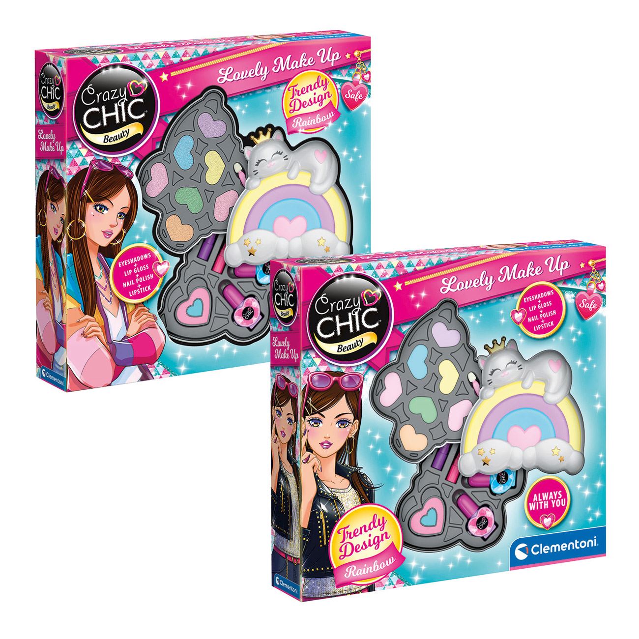 Crazy Chic Set Trusa de Machiaj - Curcubeu pentru Copii - AS