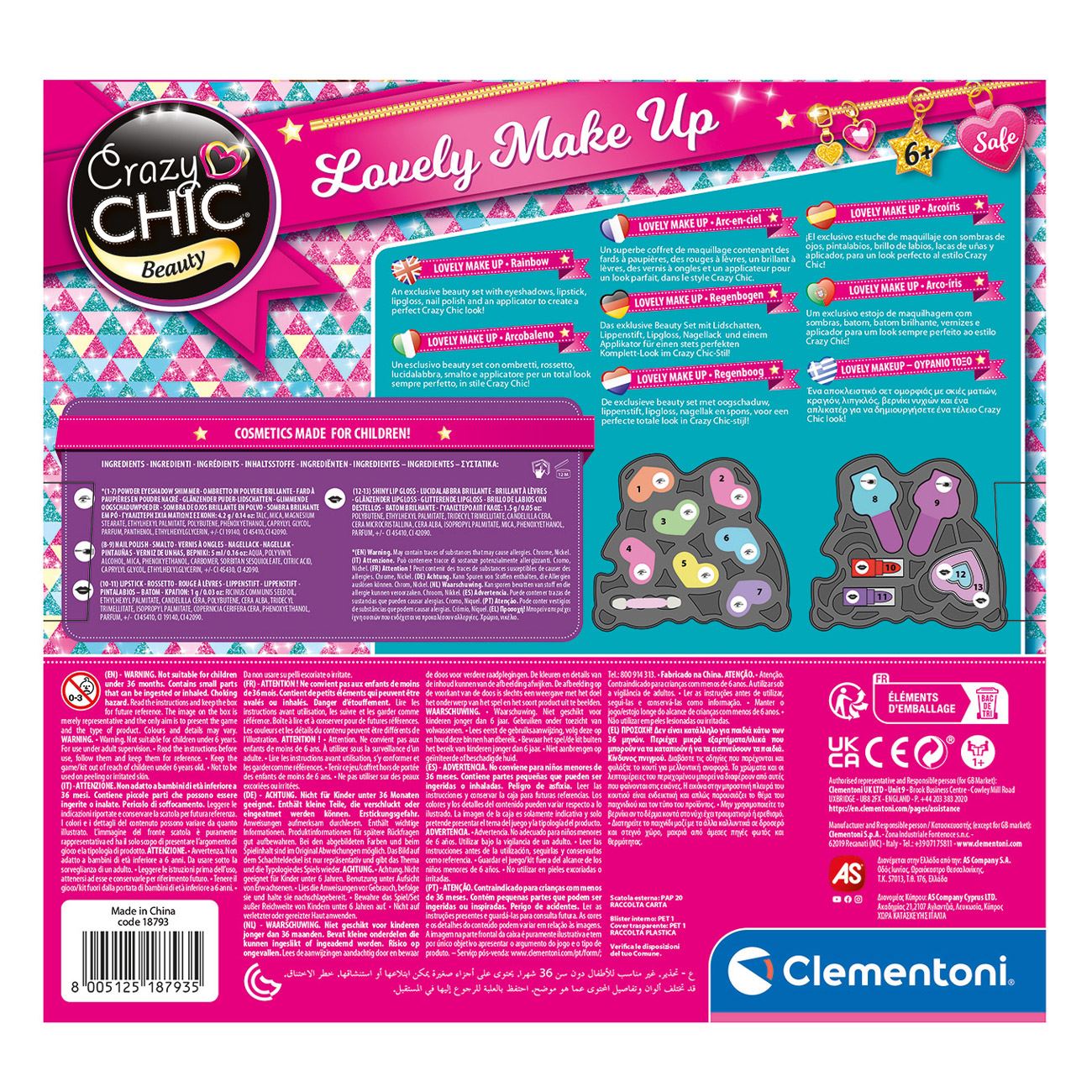 Crazy Chic Set Trusa de Machiaj - Curcubeu pentru Copii - AS - poza 5