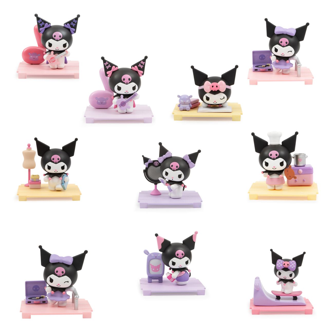 Hello Kitty Figurina Kuromi in Mini (Blind) Box - Giochi Preziosi - poza 3
