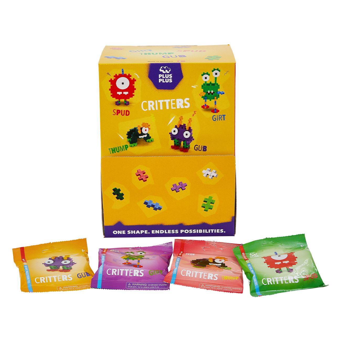 Plus Plus Cuburi de Constructie Monstri (Blind Bag) - Giochi Preziosi - poza 2