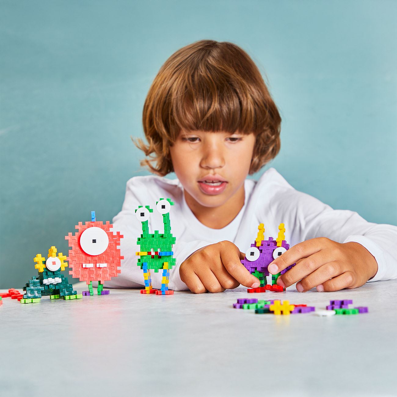 Plus Plus Cuburi de Constructie Monstri (Blind Bag) - Giochi Preziosi - poza 3
