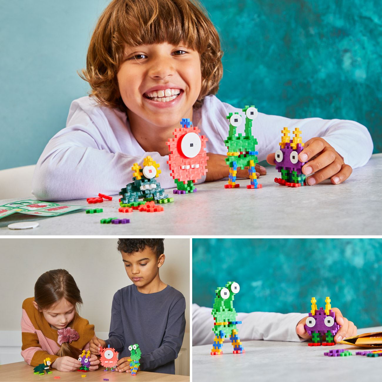 Plus Plus Cuburi de Constructie Monstri (Blind Bag) - Giochi Preziosi - poza 4