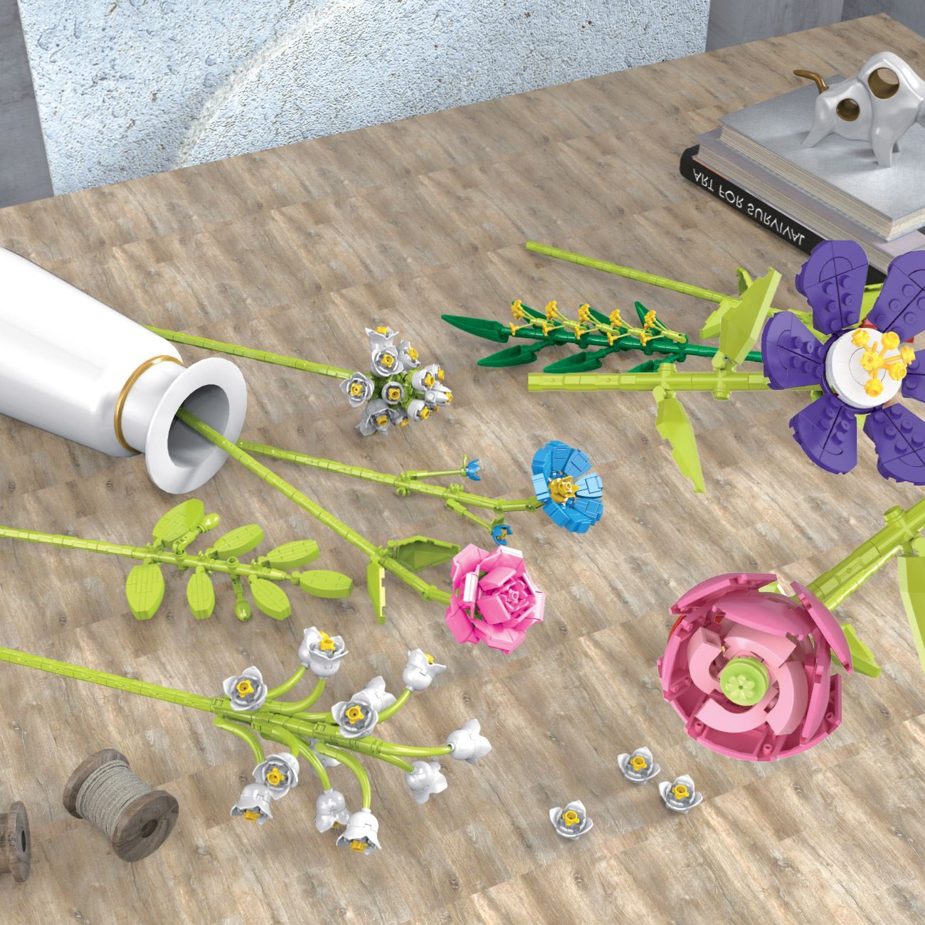Cuburi de Constructie Flori (8 Modele) - poza 4