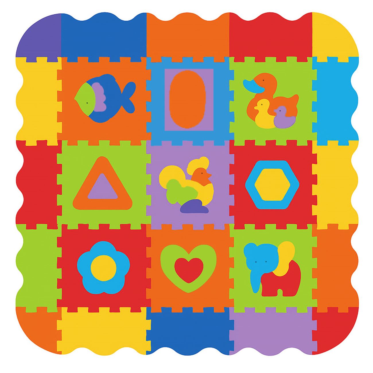 Puzzle de Podea - Tarc 25buc. cu 40 de Mingi Colorate - poza 2
