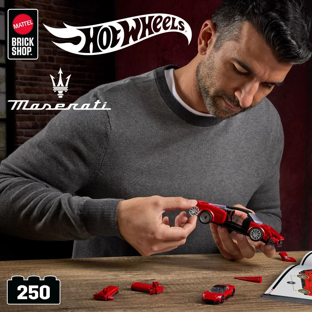 Set de Constructie Masini High Speed Maserati - Mattel - poza 3