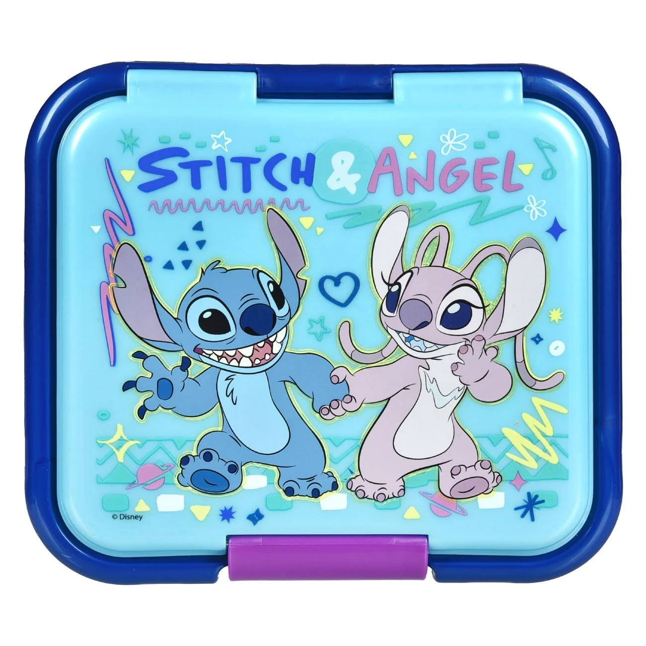 Caserola cu 3 Compartimente Bleu & Model Stitch - 1280ml - poza 3