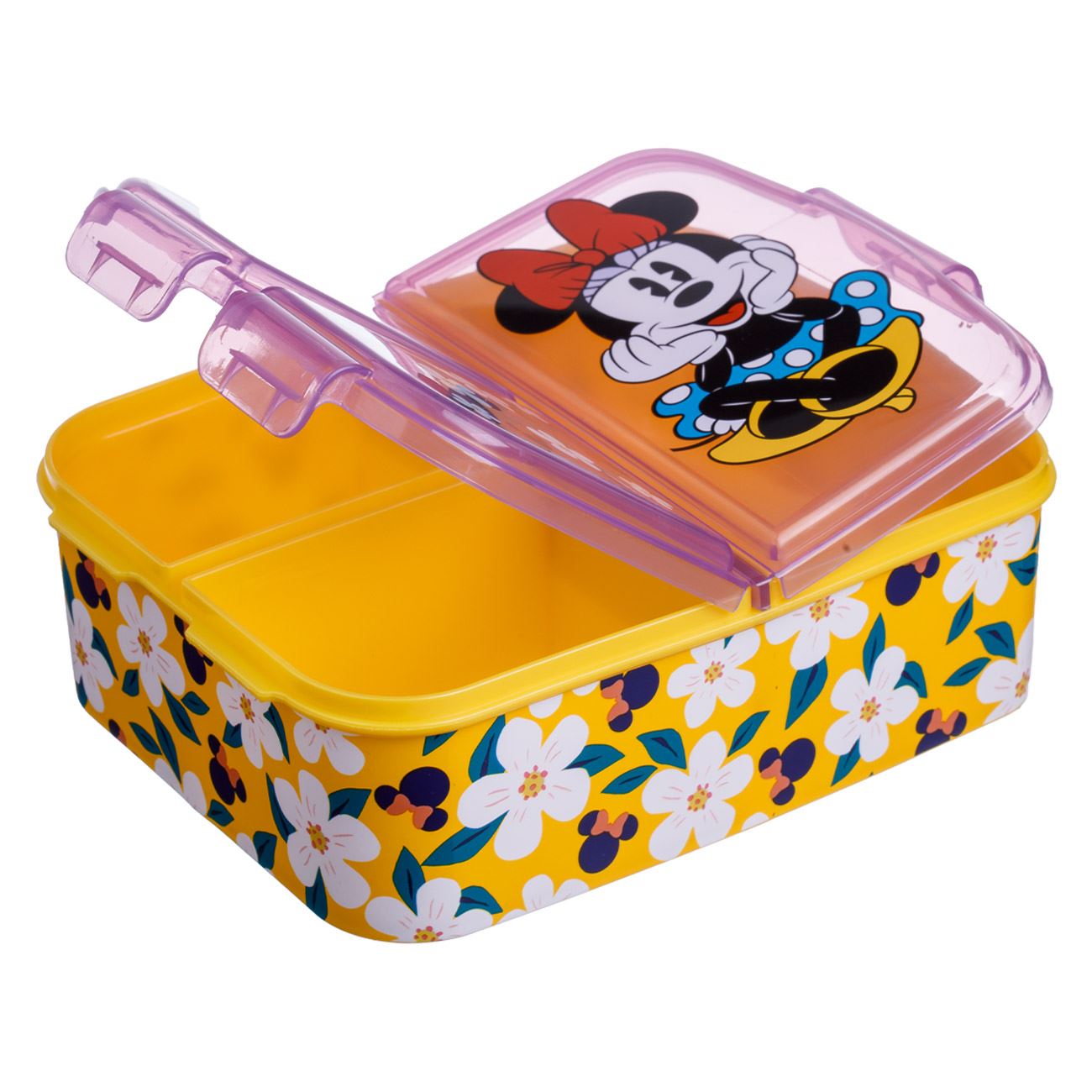 Caserola Galbena cu 3 Compartimente & Model Minnie Mouse - 790ml - poza 2