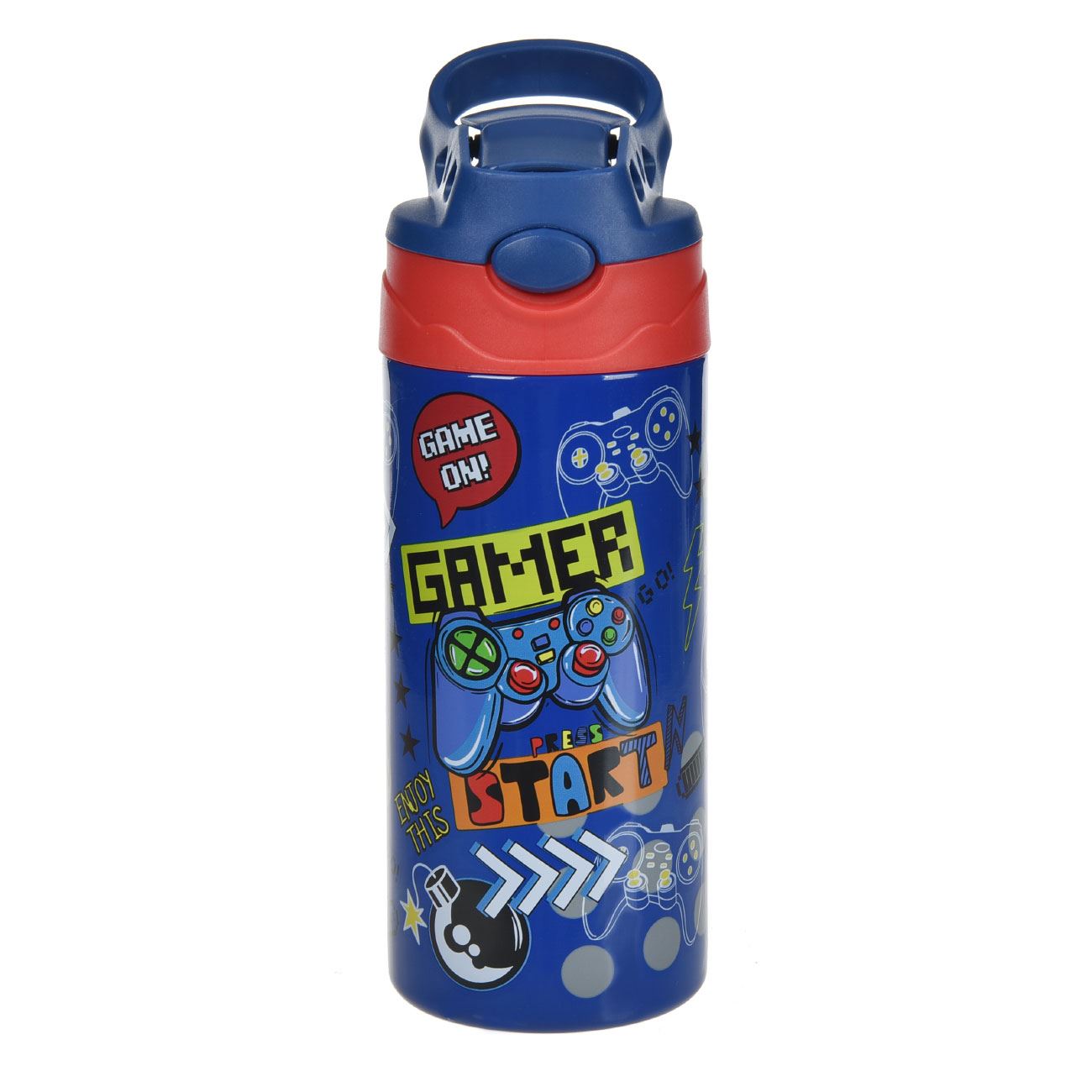 Sticla Apa izoterma din Otel Inoxidabil Pop Up cu Model Gamer 500ml