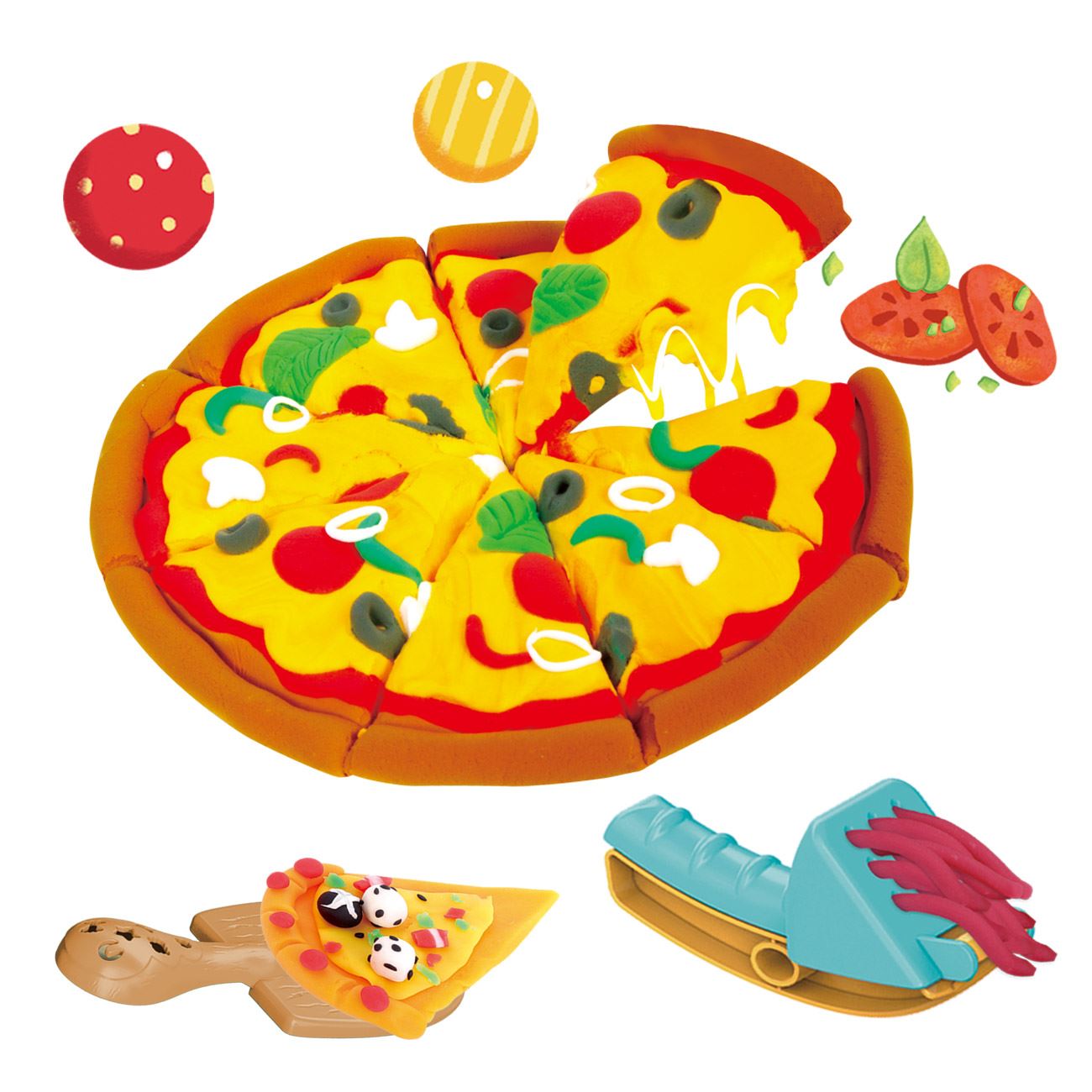 Set Plastilina DOH Creez Pizza - poza 2