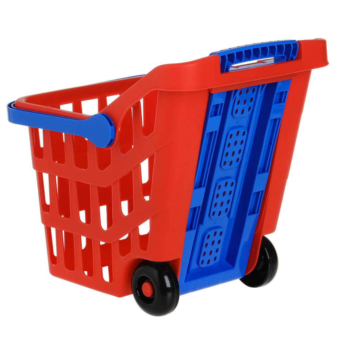 Jucarie Cos Super Market cu Roti Rosii Albastre - poza 3
