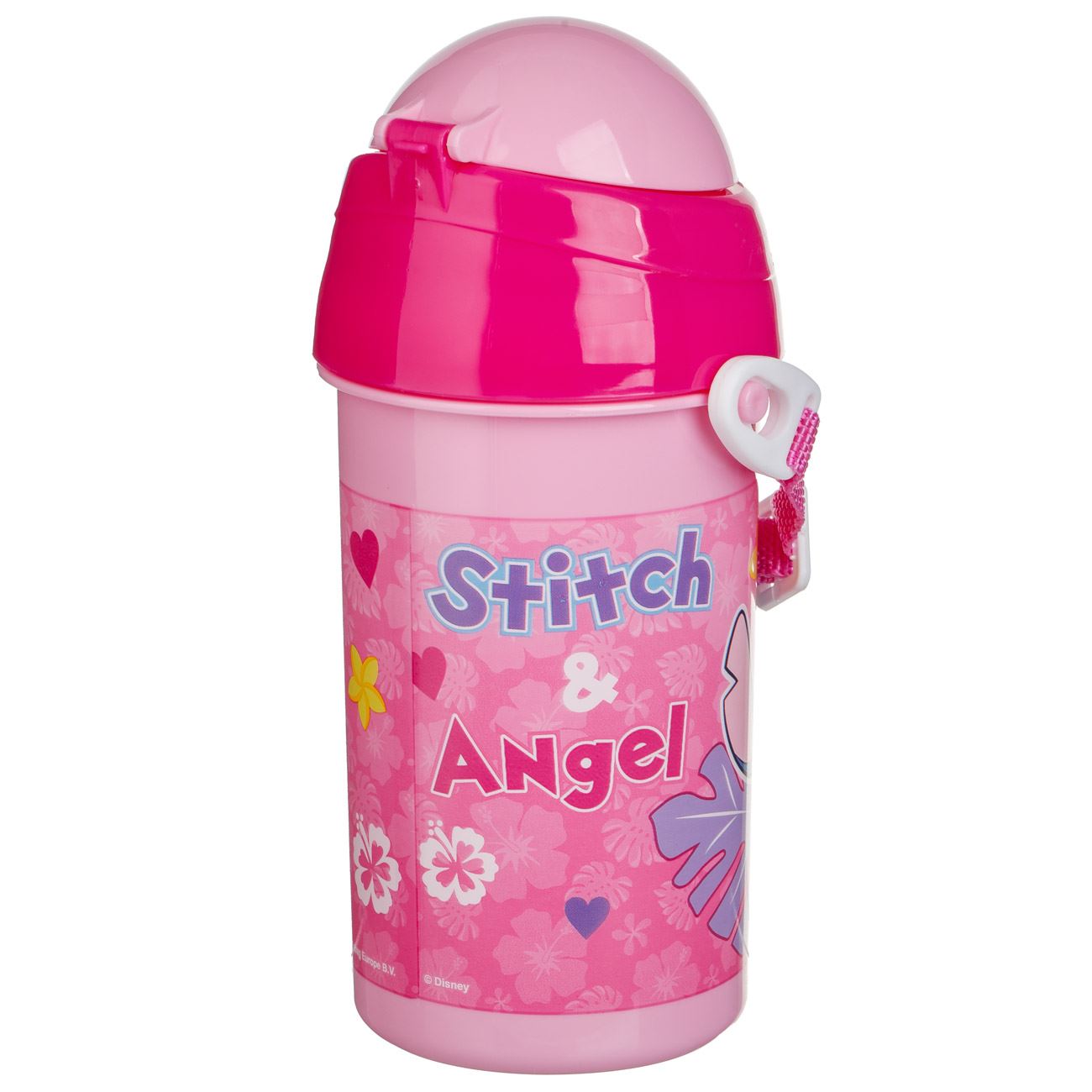 Sticla Apa Pop Up din Plastic cu Model Stitch pentru Copii 500ml - poza 4