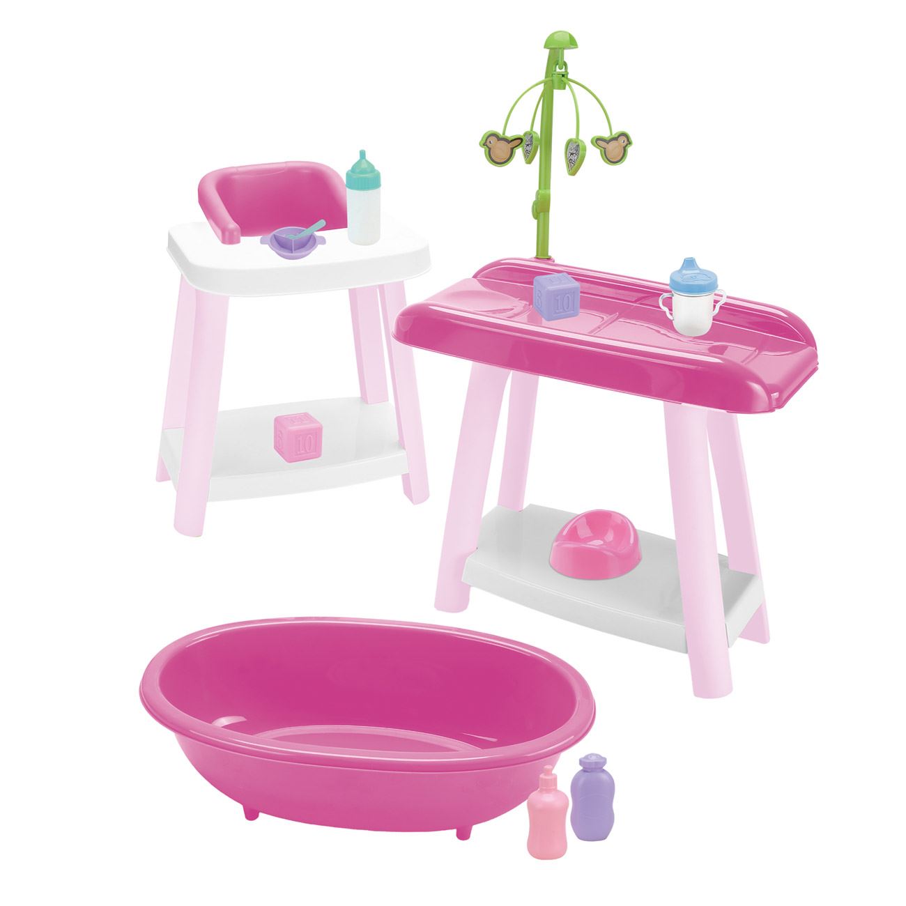 Set de Joaca Ingrijire Bebelusi cu 10 Accesorii
