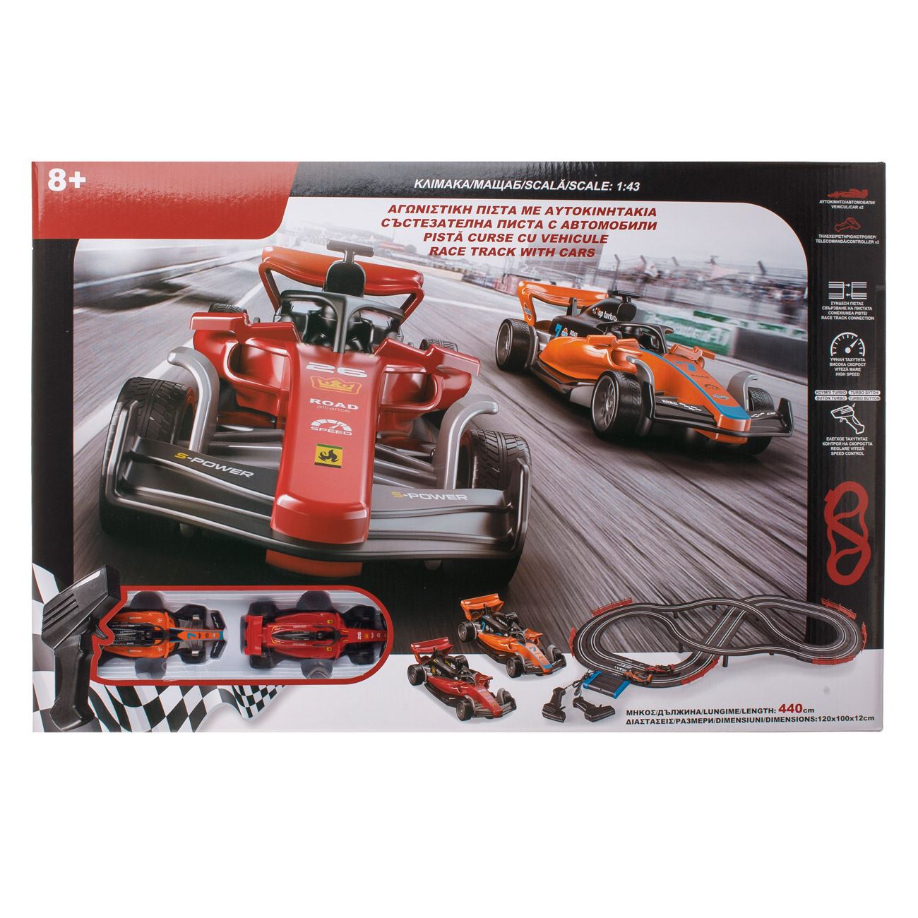 Pista Formula F1 cu 2 Masini & Telecomenzi - poza 2