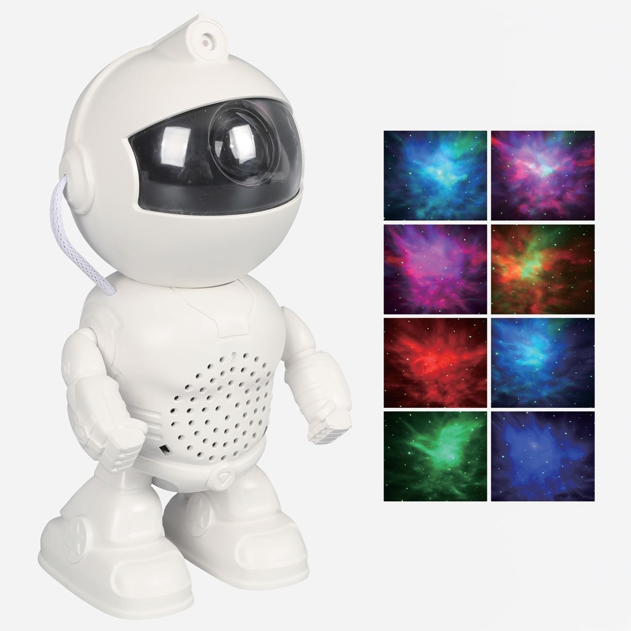 Proiector Astronaut cu LED Cablu USB & Telecomanda 11x8x20cm - poza 2