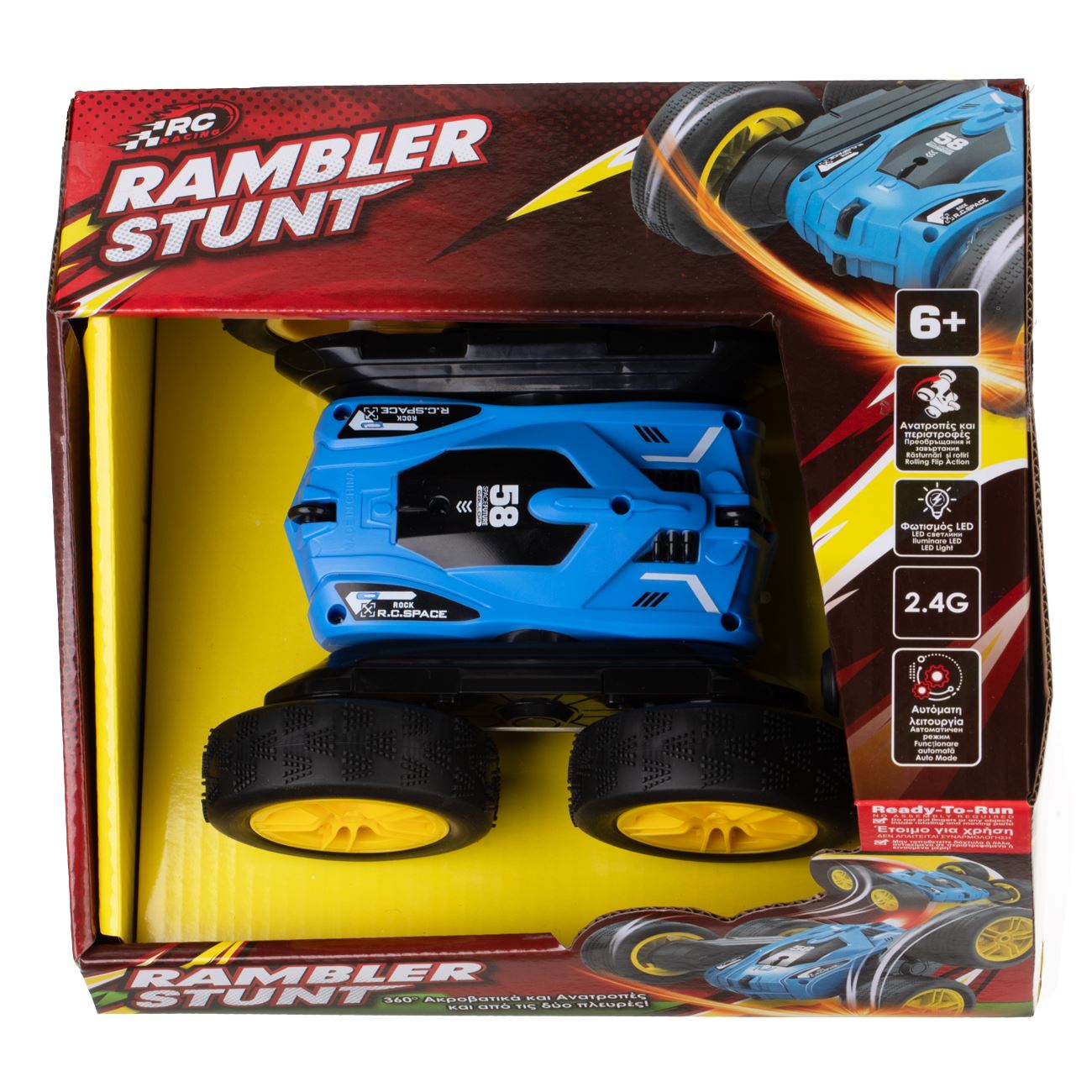 Masina Stunt cu 4 Roti pentru Acrobatii Telecomanda & Lumina 2.4Ghz - poza 3