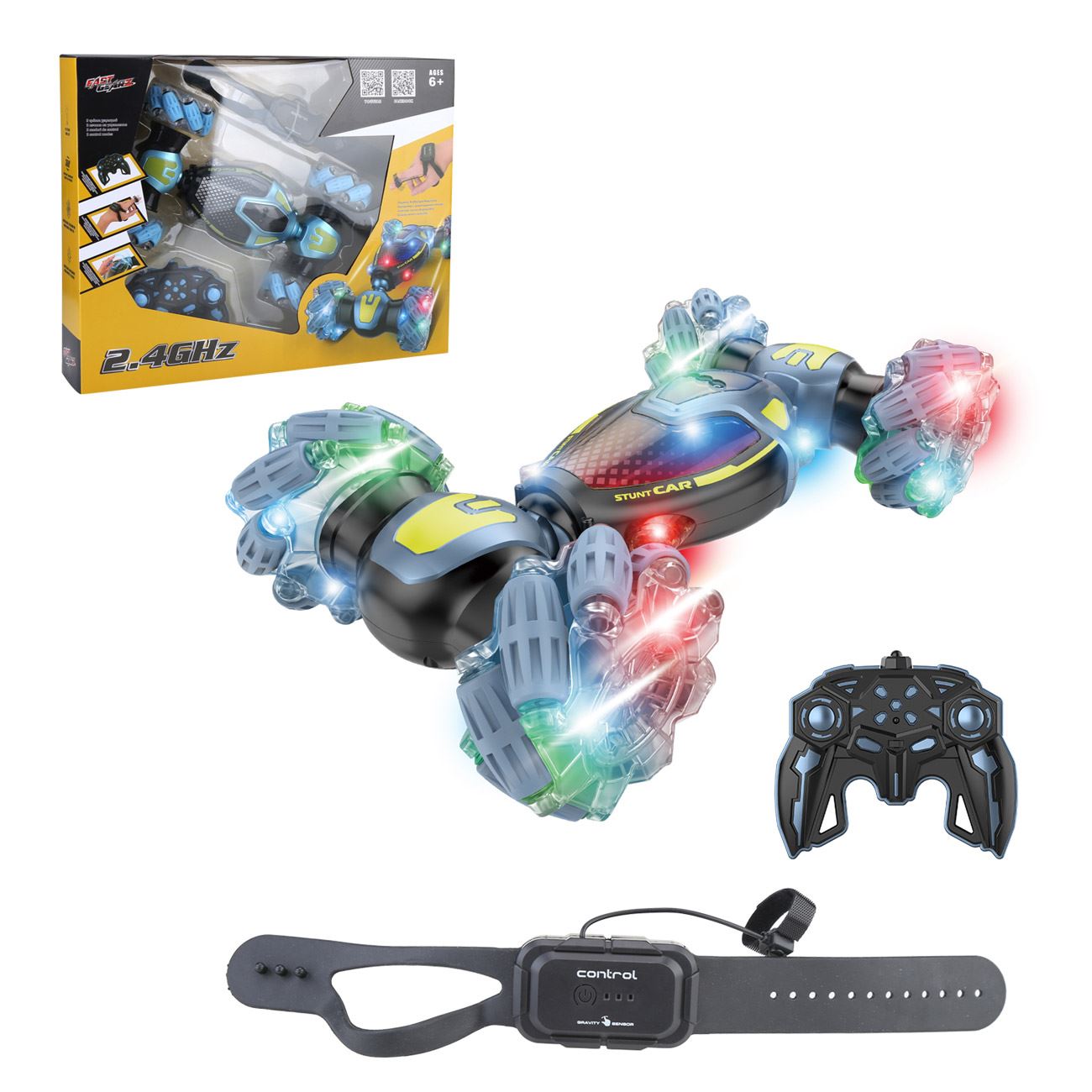 Masina Stunt Car pentru Acrobatii cu 3 Moduri de Control Sunet & Lumini - poza 2