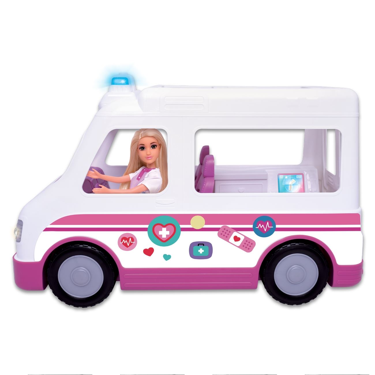 Papusa Medic cu Ambulanta Sunet & Lumina