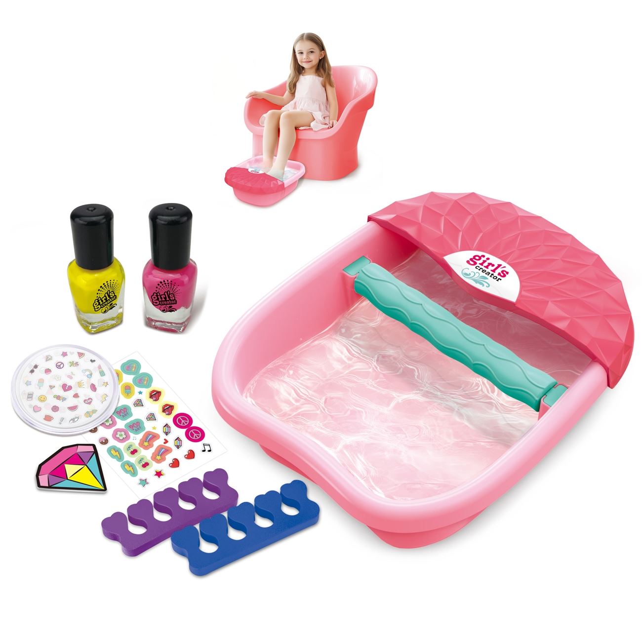 Set Manichiura pentru Copii Foot Spa cu Accesorii