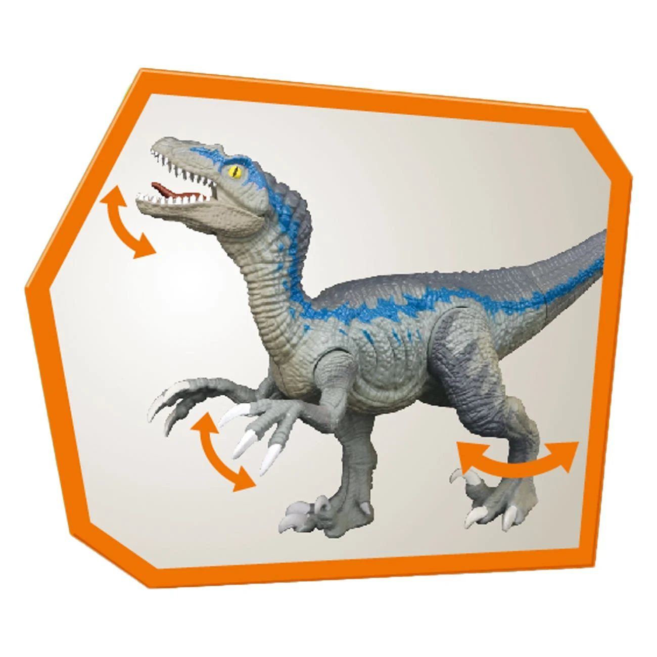 Figurina Dinozaur Velociraptor cu Efecte Sonore & Lumini 34cm - poza 2