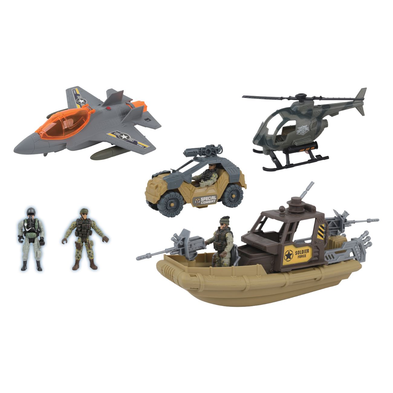 Set Militar cu Echipa de Misiune Tactica cu Figurine Sunete si Lumini