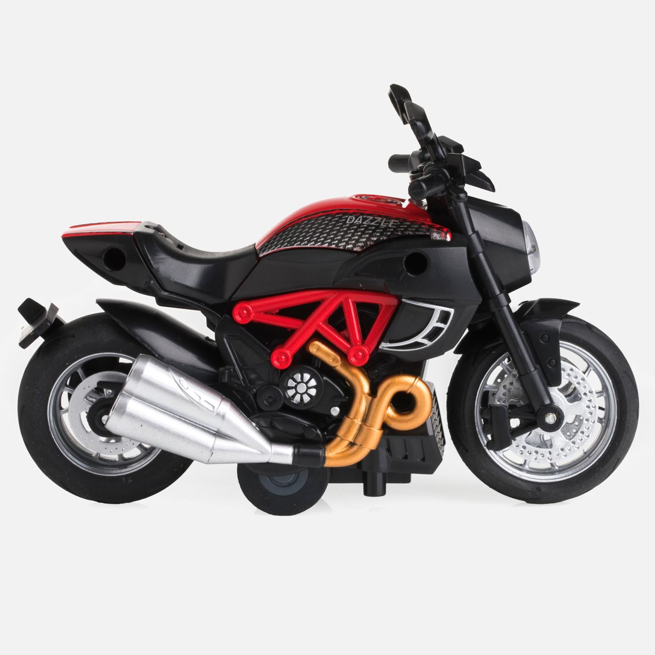 Jucarie Motocicleta Rosie cu Lumina - poza 2