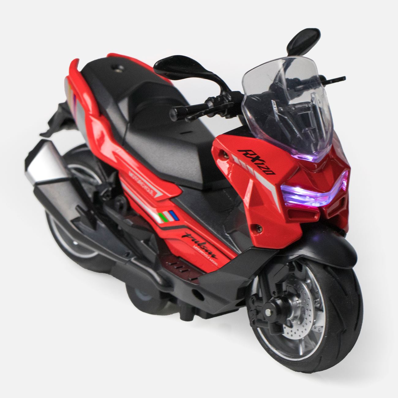 Jucarie Scooter Rosu cu Lumina