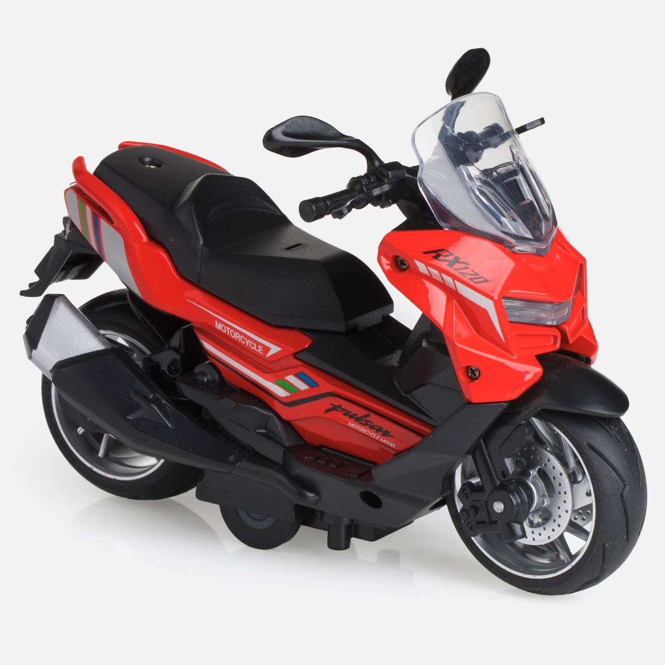 Jucarie Scooter Rosu cu Lumina - poza 2