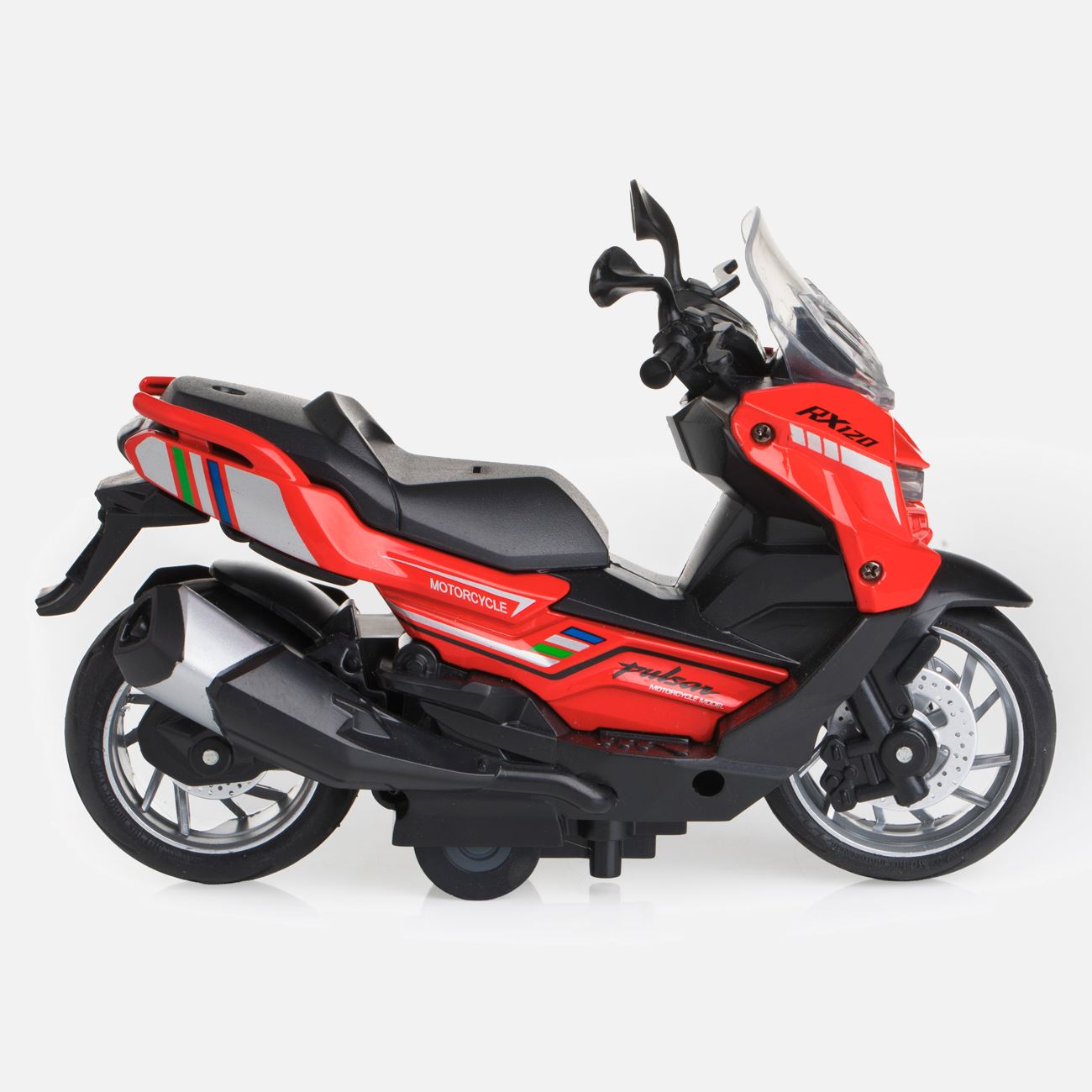 Jucarie Scooter Rosu cu Lumina - poza 3