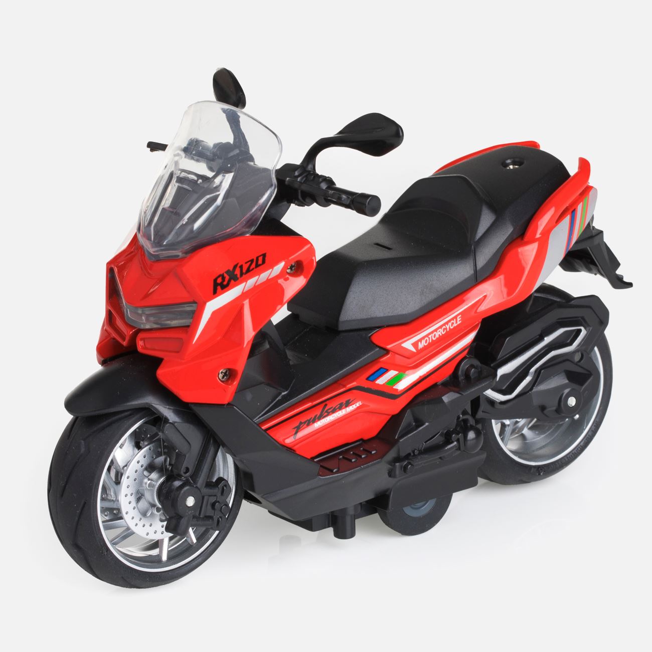 Jucarie Scooter Rosu cu Lumina - poza 4