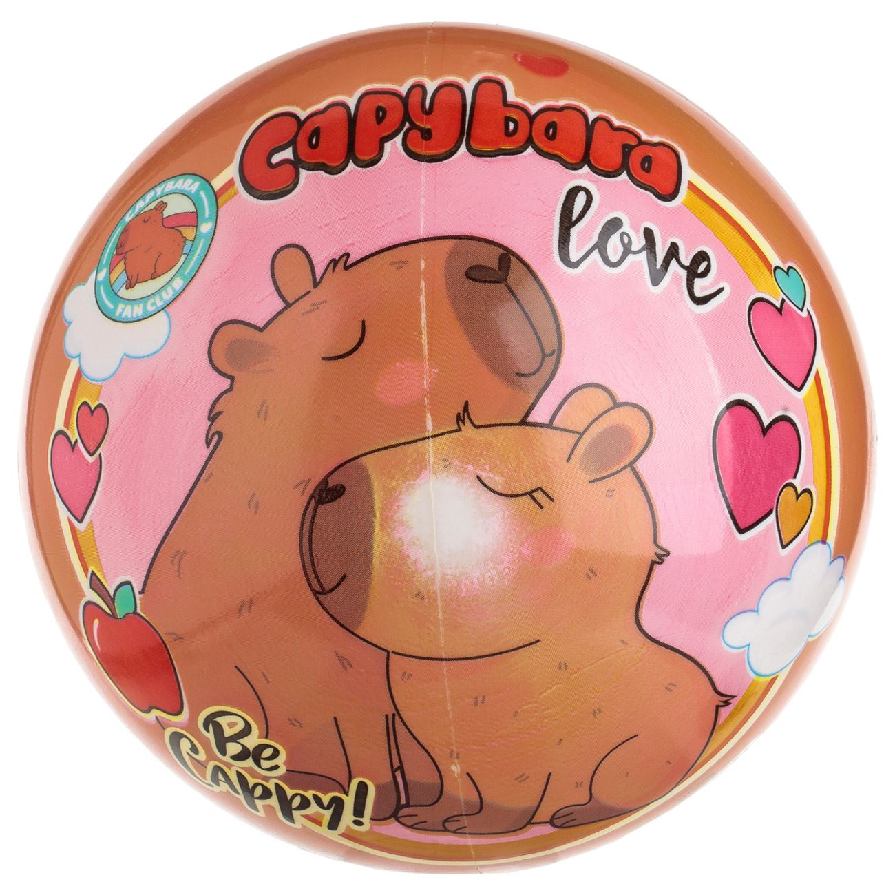 Minge din Plastic Ciel Portocalie cu Model Capybara Ø23cm - poza 2