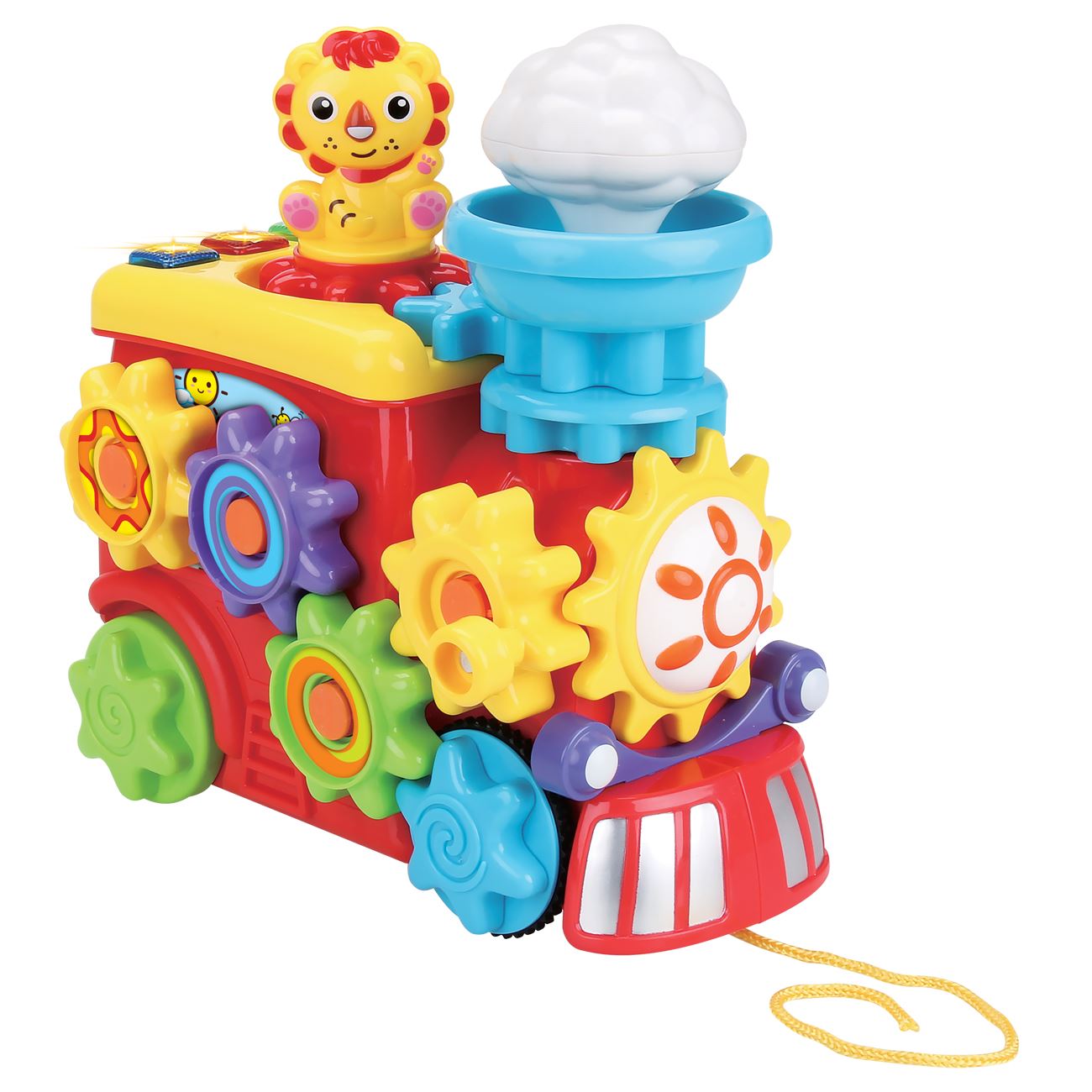 Tren Prescolar cu Roti Dintate Colorate Efecte Sonore & Lumini - poza 2