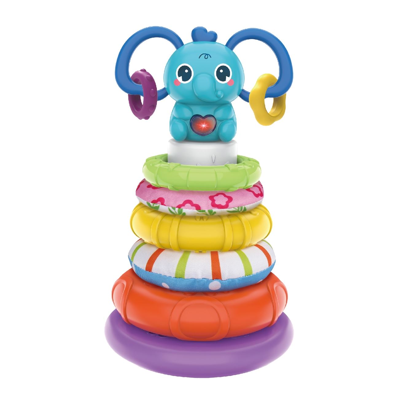 Piramida Elefant cu Efecte Sonore & Lumini pentru Bebelusi Ø13x25cm - poza 2